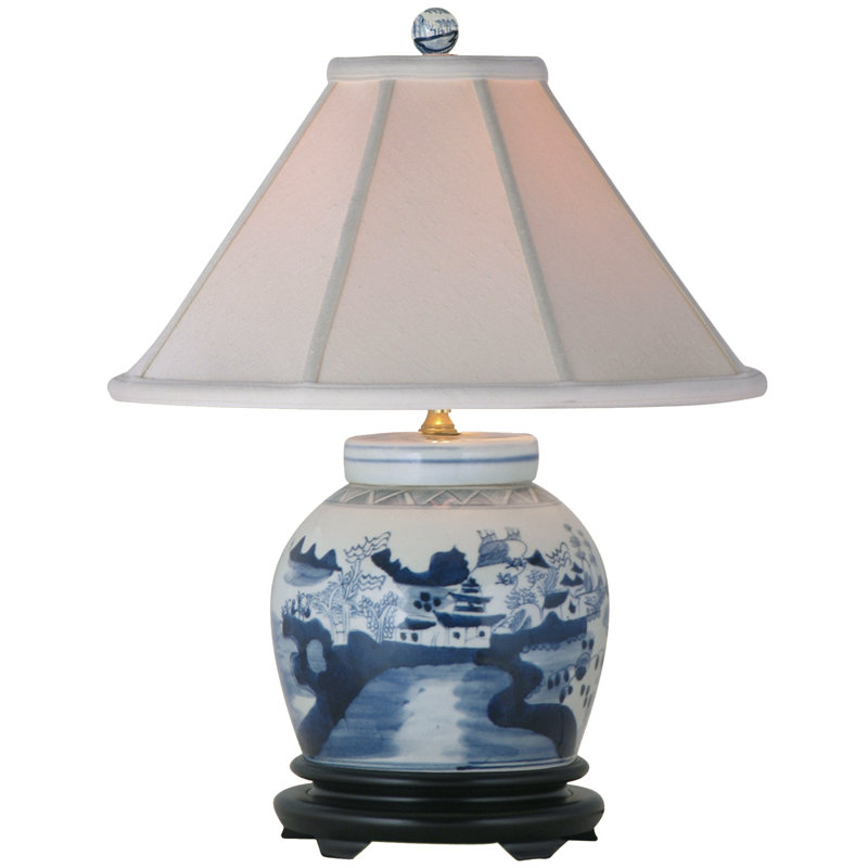 Ophelia & Co. Modbury 23" Blue Table Lamp Wayfair
